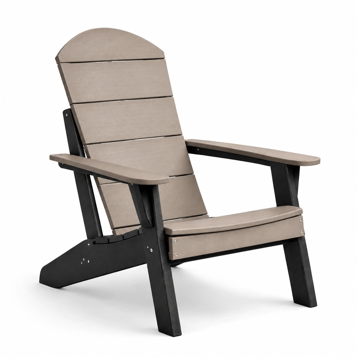Adirondack Stuhl Polywood Braun/Schwarz