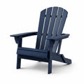 Adirondackstuhl aus Kunststoff Blau 85cm x 75cm x 90cm
