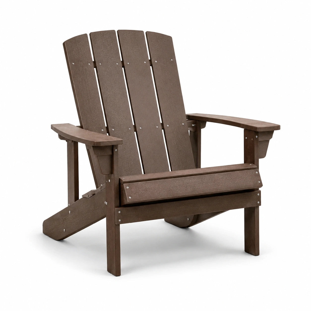 Adirondack Stuhl Holzoptik Braun 95cm x 75cm x 88cm