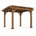 Gartenpergola aus Kiefernholz Braun 300x300x250 cm