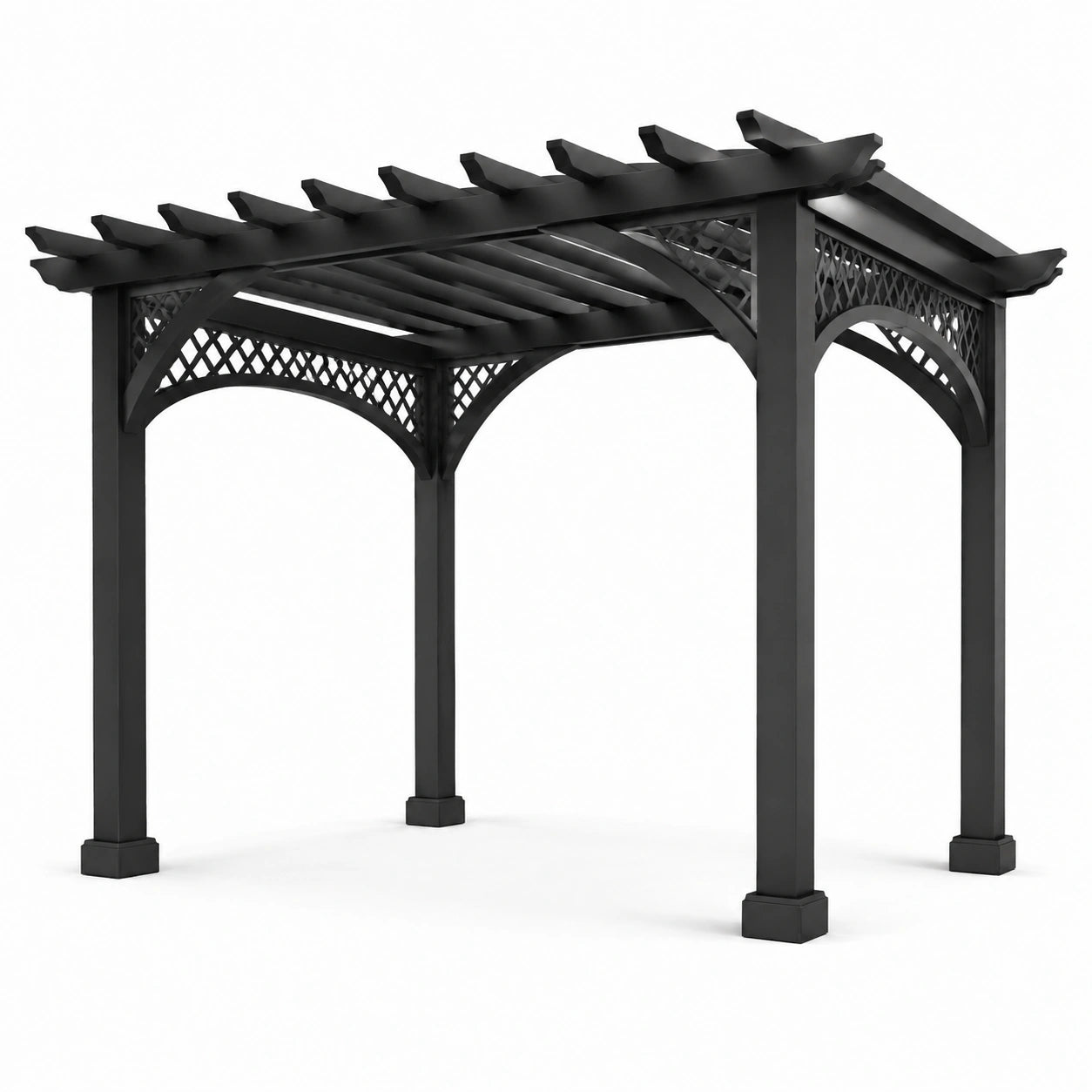 Aluminium Pergola Schwarz 300x300 cm