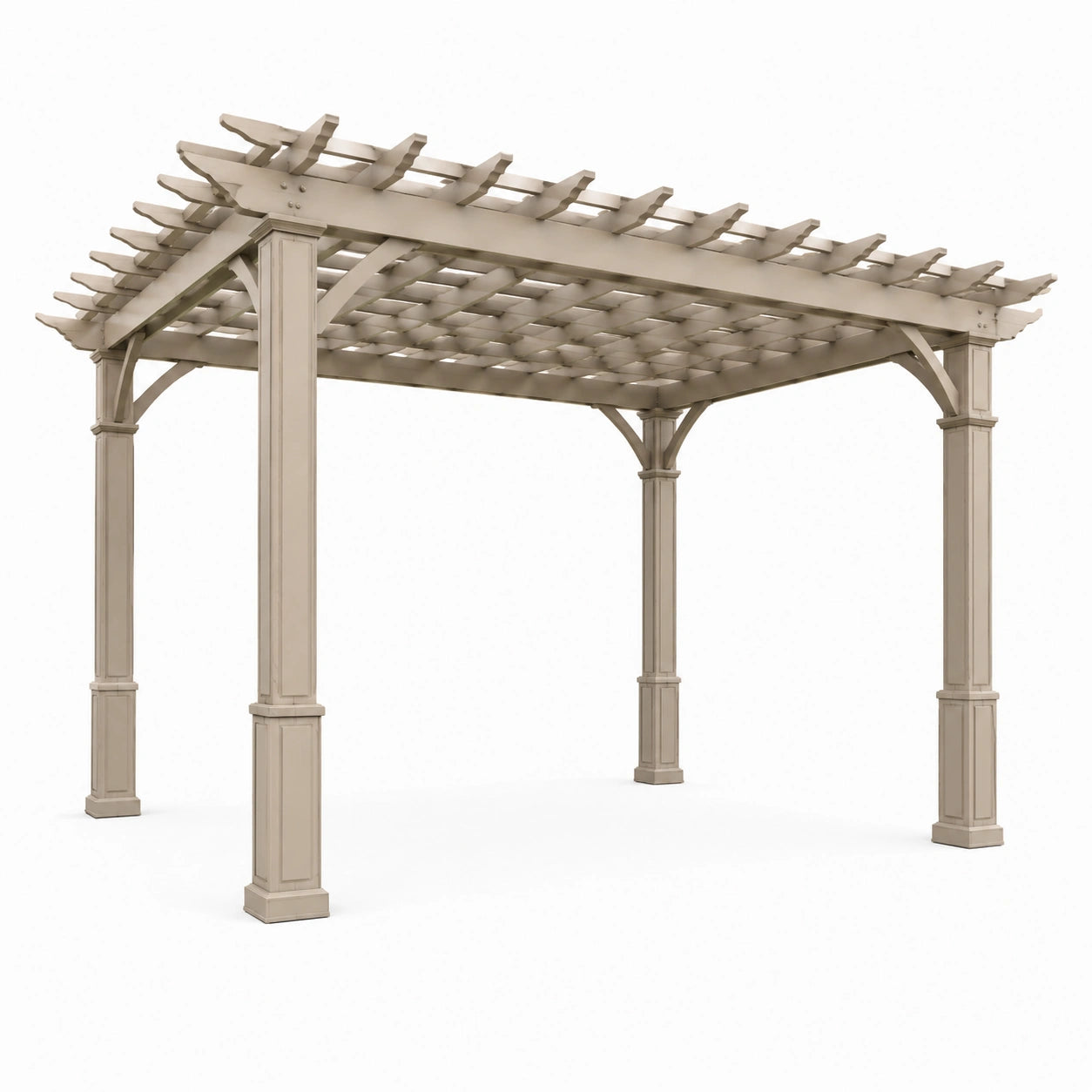 Stahl Pergola Beige 3x3x2.5m