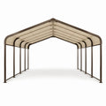 Stahl und Polykarbonat Carport Braun 600 x 300 x 250 cm