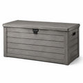 Gartenbox Kunststoff Grau 120x45x60cm