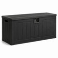 Gartenbox Kissenbox Kunststoff Schwarz 120x45x60 cm