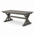 Gartentisch Aluminium Grau 200x90x75 cm