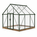Aluminium Gewächshaus mit Polycarbonatplatten Grün 250x190x195cm