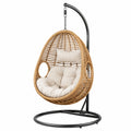 Hängesessel aus Rattan mit Kissen für Innen/Außen 195cm hoch