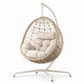 Polyethylen Rattan Hängesessel mit Stahlgestell